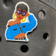 Blue Jacket Lady
